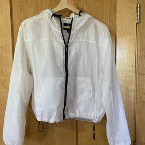 White Windbreaker